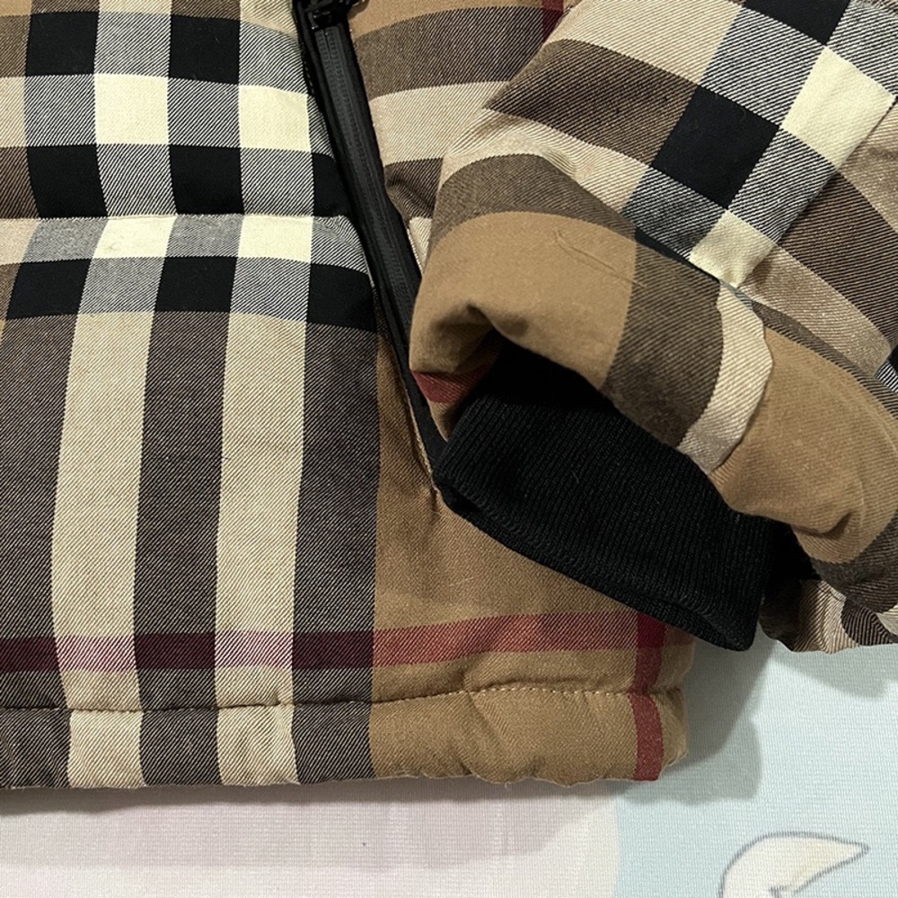 Burberry Checked Hooded Down Jacket - image 4